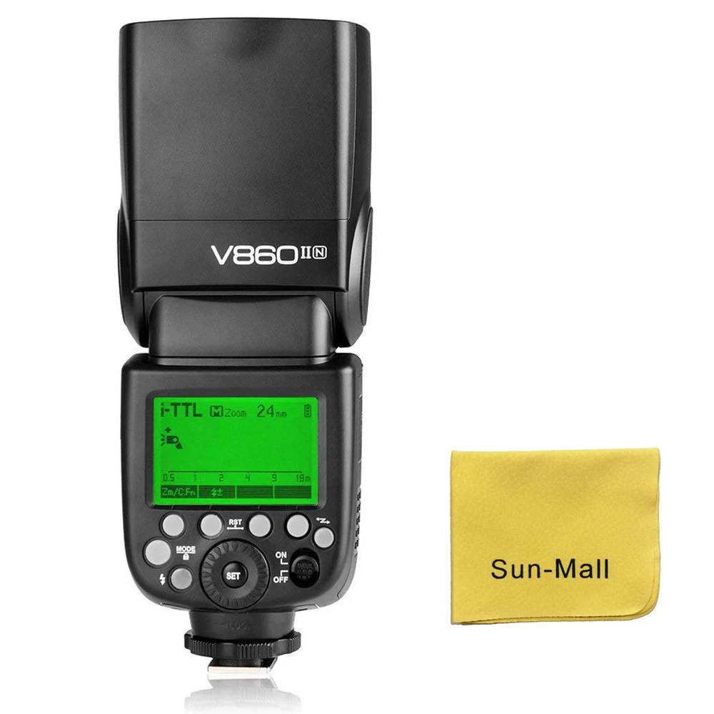 

Godox Ving V860IIN 2.4G GN60 I-TTL HSS 1/8000s Li-ion Battery Camera Flash Speedlite 1.5S Recycle Time 650 Ful Power Pops