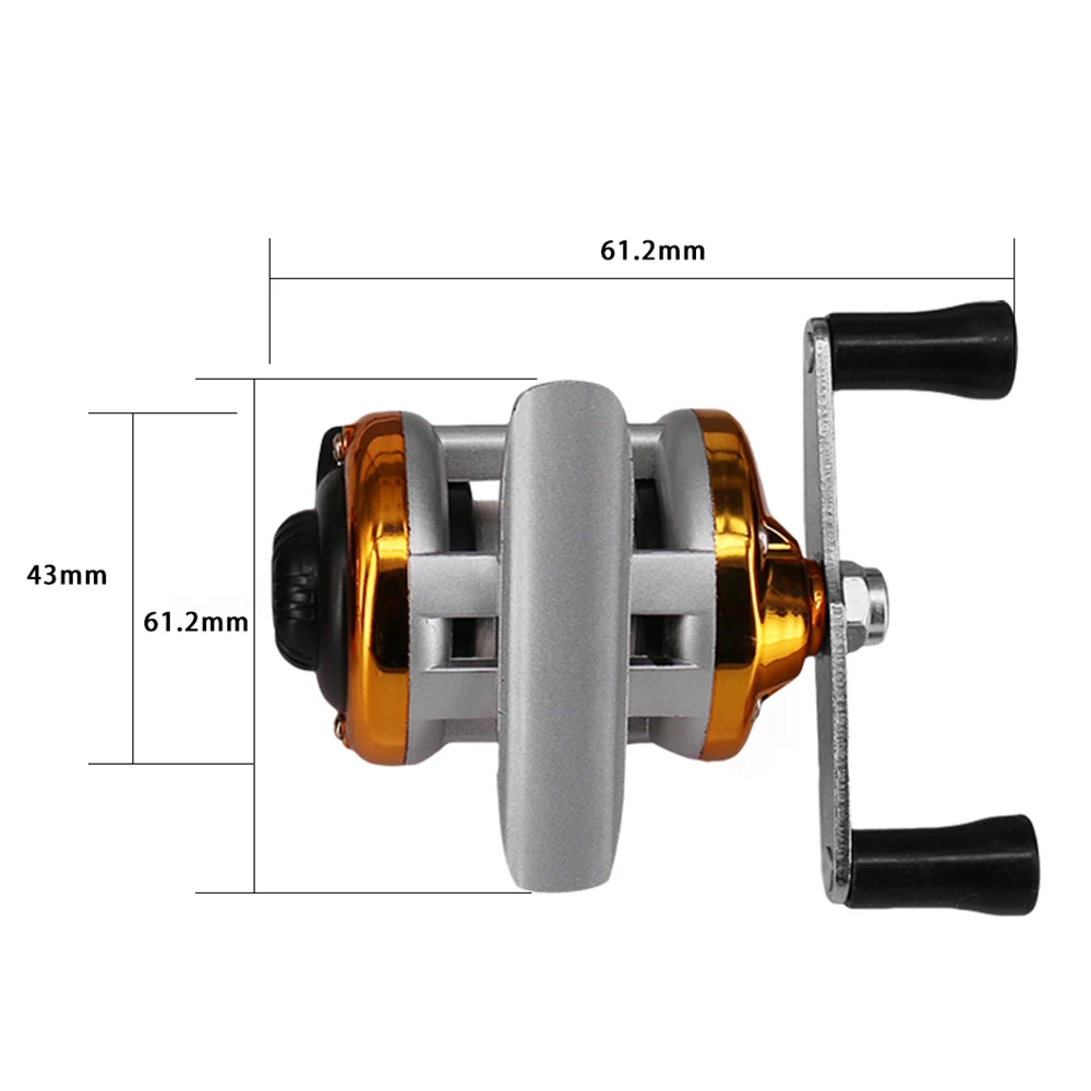 Winter Fishing Rods Combo Ice Fishing Rod with Fishing Reel and Line Outdoor Portable Spinning Casting Fishing Reel Tackle Set