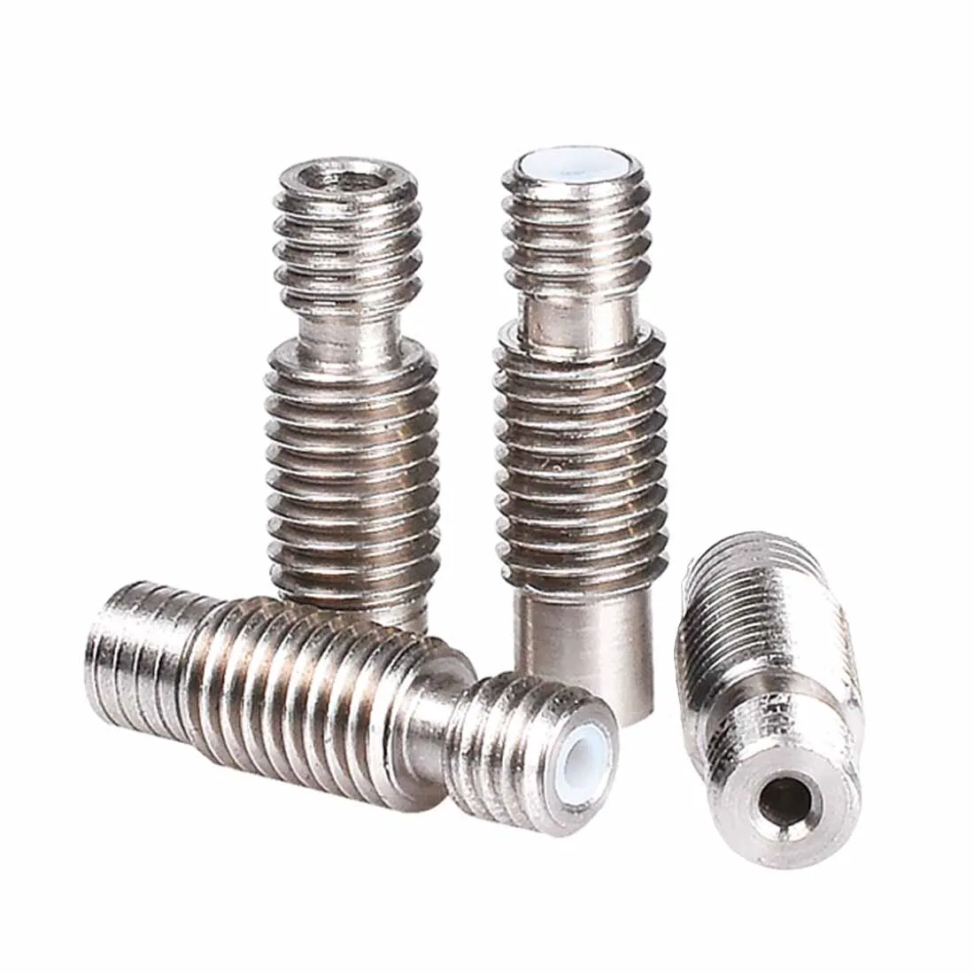 

3D V6 HeatBreak Hotend Throat For 1.75mm/3.0mm Filament All-Metal / With PTFE M6 M7 Stainless Steel Remote Feeding Tube