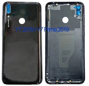 

10PCS Top Quality For Huawei Y7 2019 Y7 Prime 2019/ Y7 Pro 2019 Battery Cover Back Door Rear Housing Cover Case With Camera Lens