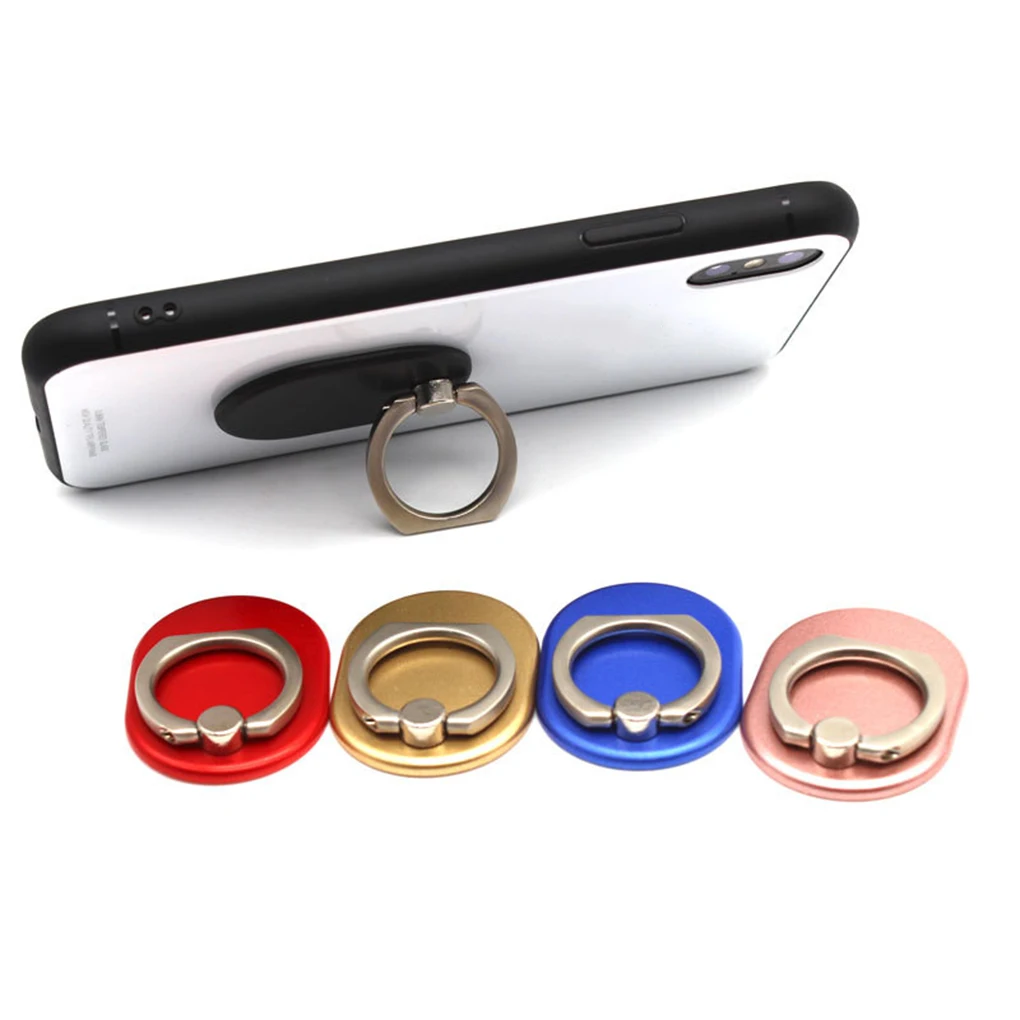 Finger Ring Mobile Phone Smartphone Stand Holder For iPhone X 8 7plus for Samsung Smart Round Phone Holder Car Mount Stand