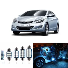 9pcs Car LED Light Bulbs font b Interior b font Package Kit For 2011 2015 Hyundai