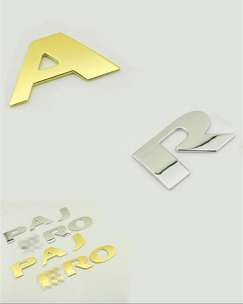 Для Mitsubishi Pajero автомобильные аксессуары буквы капот эмблема серебро хромирование логотип 3D наклейка нержавеющая сталь металл