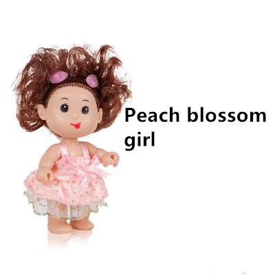 Модная фигурка принцессы мини-тема кукла игрушка 10 см прекрасная кукла для девочек игрушка - Цвет: Темный хаки