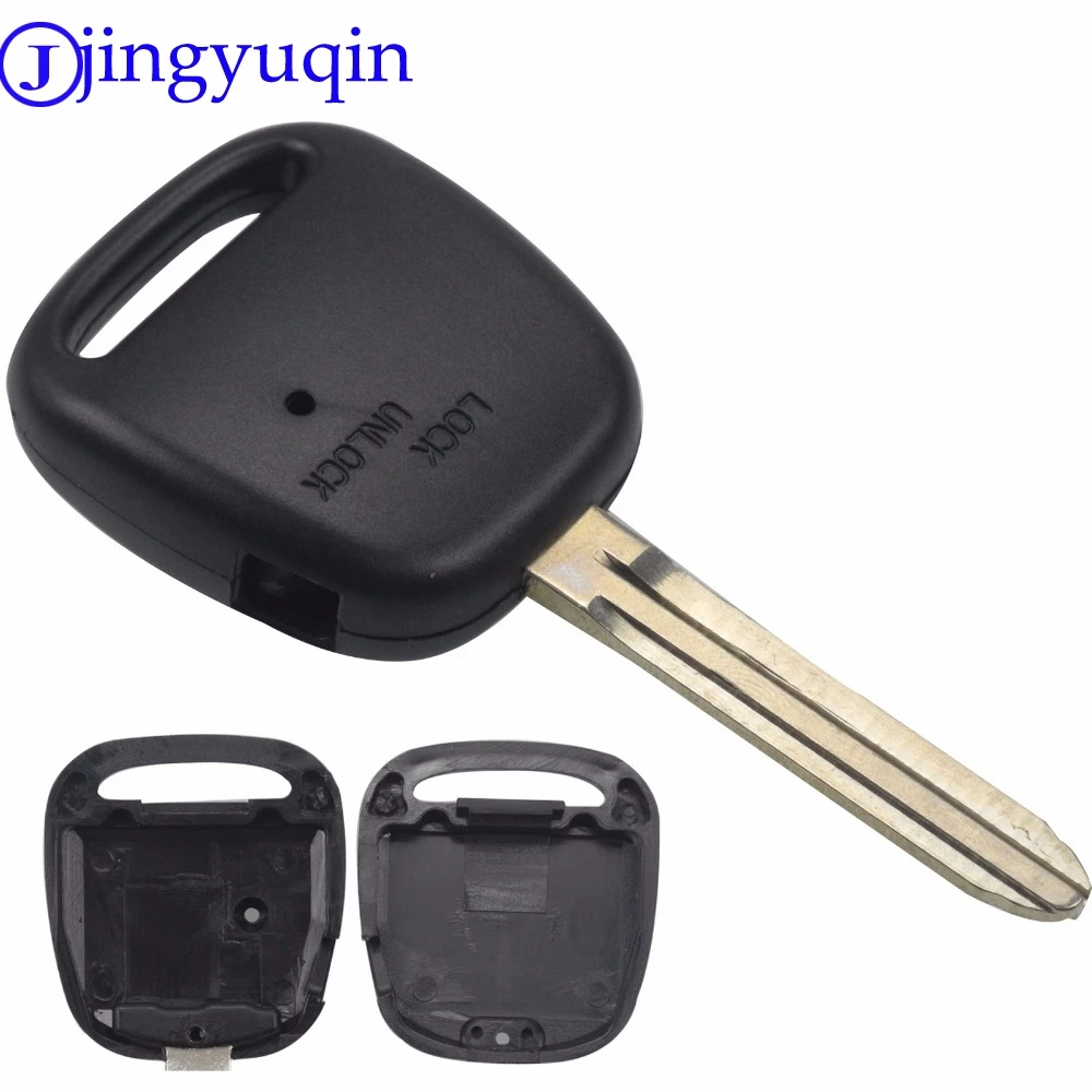 

jingyuqin 1 Buttons Replacement Fob Remote Key Shell Case Cover Blade For Toyota Carina Estima Harrier Previa Corolla Celica