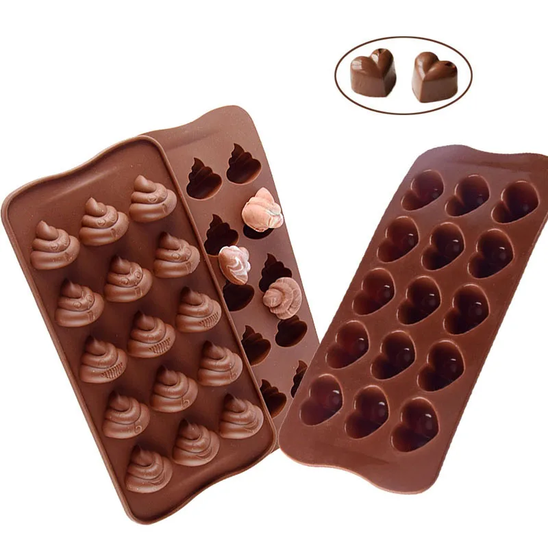 

Funny Shape Silicone Cake Chocolate Molds Heart Stool Shape Ice Mold Candy Biscuit Dessert Baking Mold Party Baking Tools