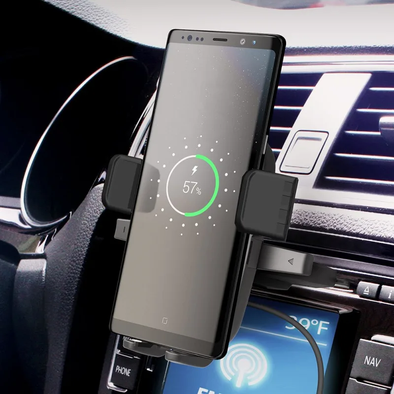 

Vehicle CD Vent Mobile Charging Bracket 10W Car QI Fast Wireless Charger Mobile Phone Bracket