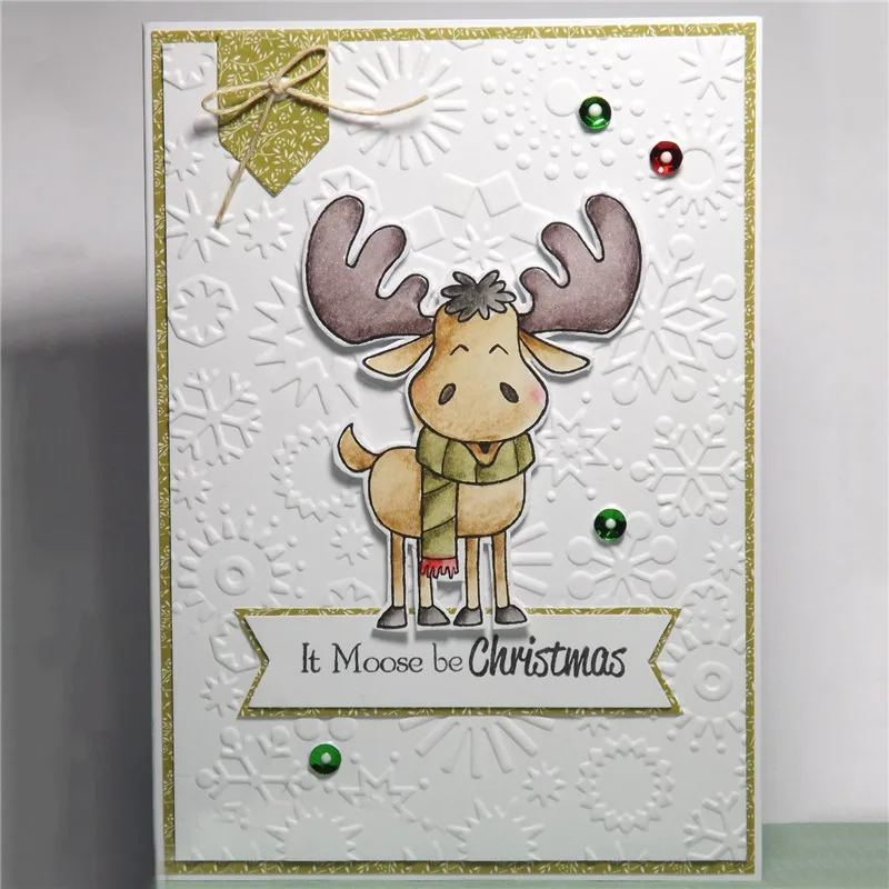 

YaMinSanNiO 3PCS Deer Metal Cutting Dies Animals Dies Scrapbooking New 2019 Stencil Embossing Card Craft Christmas Die Cuts