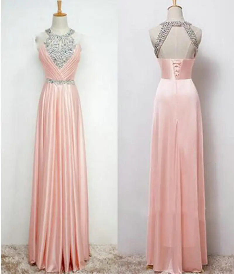 Великолепные ярко-розовые женские вечерние платья, Длинные вечерние платья, блестящее эластичное сатиновое ТРАПЕЦИЕВИДНОЕ светоотражающее платье - Цвет: Pearl Pink