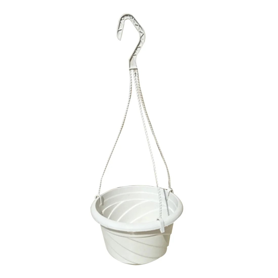 VICTMAX Plastic Hanging Basket Flowerpot with Hooks Hanger for Indoor