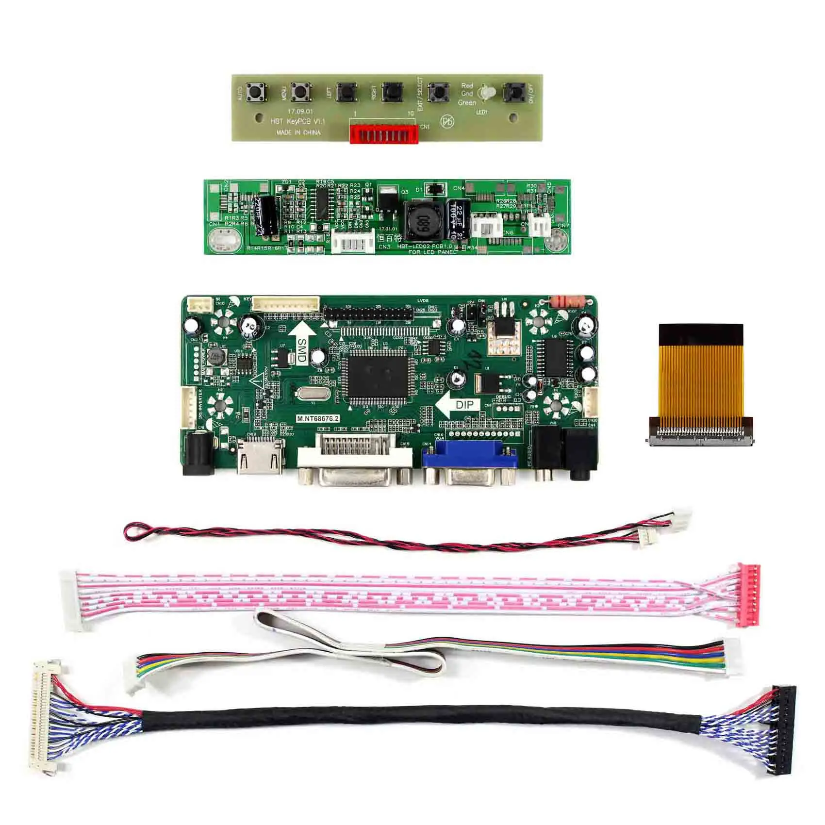  HDMI Controller Board For 23inch LTM230HT09 LTM230HT10 LTM230HT11 LTM230HT12 HDMI DVI VGA AUDIO LCD
