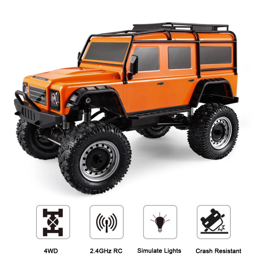 

50CM Climbing Land Cruiser Remote Control Vehicle Super Scale 1/8 2.4GHz 4WD RC Off-road Car Children's Large Electric Charging