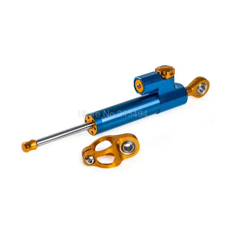 

Blue Motorcycle Steering Damper Stabilizer For Yamaha Honda Suzuki Kawasaki KTM