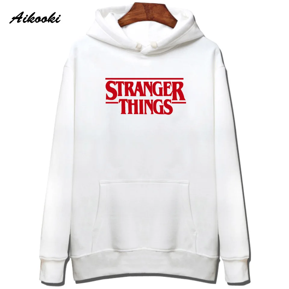 Aikooki мужская толстовка с капюшоном Stranger Things хлопковая зимняя для женщин/мужчин