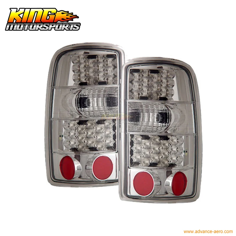 

For 2000-2006 Chevy Tahoe Suburban Denali LED Tail Lights Chr USA Domestic Free Shipping