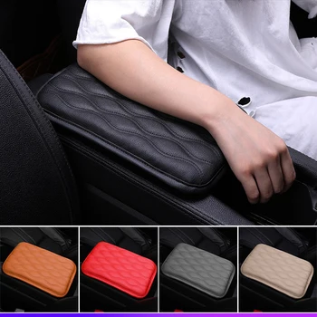 

Genuine Leather Car Seat Armrest Cushion Anti-slip Pad For BMW E46 E90 E60 E36 F20 X5 Ford Focus 2 3 1 Peugeot 206 307 308 Saab