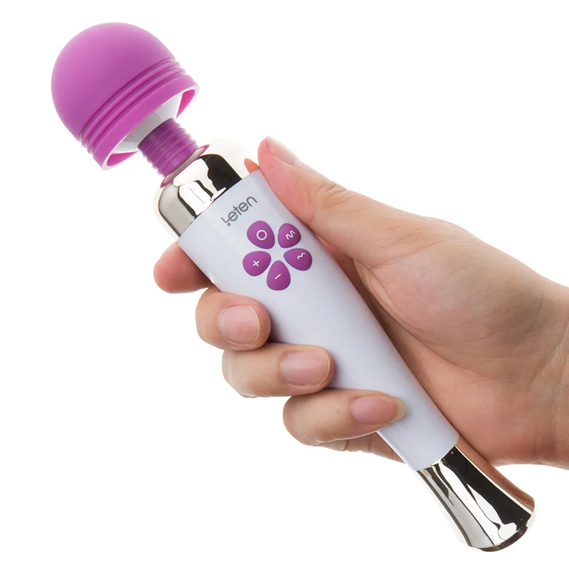 Leten Fantasy Powerful Clitoris Stimulator Vibrator, Rechargeable 10 Frequency 7 Speed Magic Wand Massager, Sex Toys for Woman