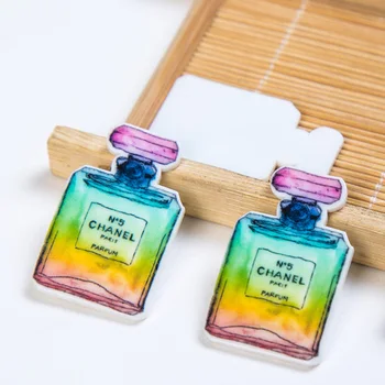 

40pcs/Lot 31x22mm Perfume Bottle Flat Back Resin Planar Cabochon Bottle Flatback DIY for Hair Bow Center Handmade Materials Deco