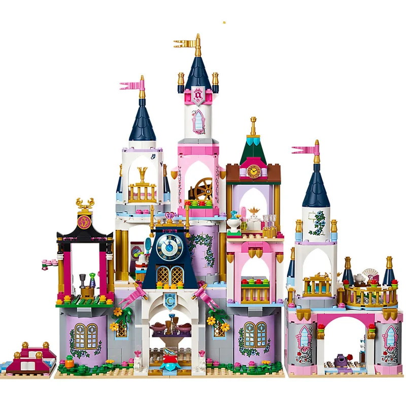 18 стилей принцесса мечта замок строительные блоки Эльза Анна Золушка Ариэль Белль Модель Кирпичи совместимый с друзьями