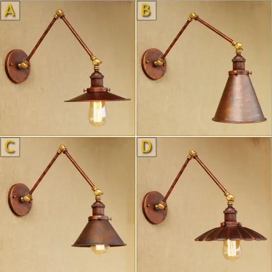 

Edison Loft Style Retro Vintage Wall Lamp Wandlamp Swing Long Arm Wall light Fixtures Industrial Wall Sconce Applique LED