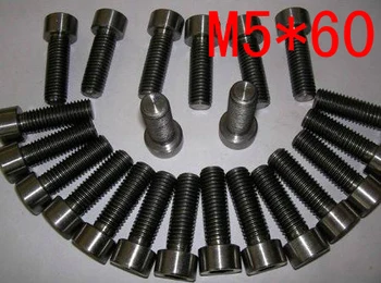 

New Free Shipping 30pcs M5x60 M5 Thread Diameter 60mm Length Titanium Ti Screw hex Socket Cap head