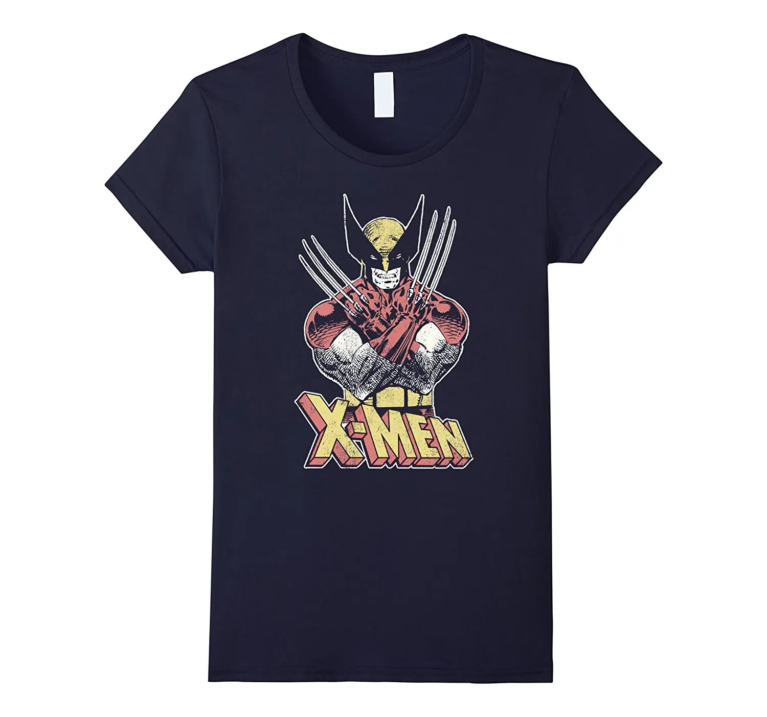 

Marvel Wolverin Classic Comic Vintage Graphic T-Shirt Harajuku Punk Tops Tees 2018 Kawaii Print Tee Shirts Women