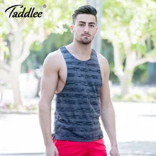 Taddlee бренд мужской хлопковый топик сплошной цвет футболка без рукавов Повседневная модная одежда для мужчин жилет бодибилдинг