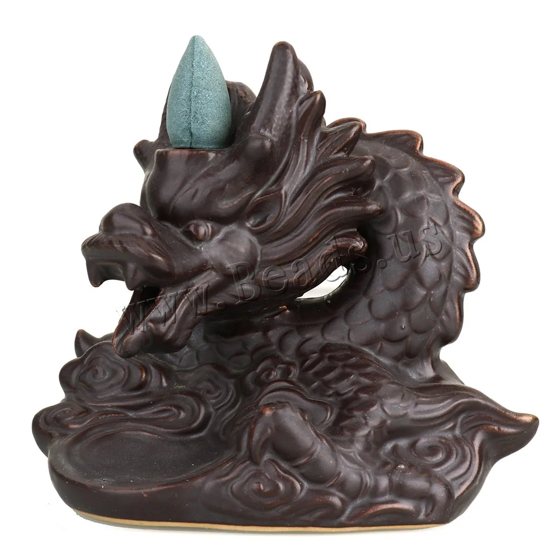 Creative Home Decor Dragon Smoke Waterfall Backflow Incense Burner Ceramic Incense Holder Censer Use In Home Office Teahouse