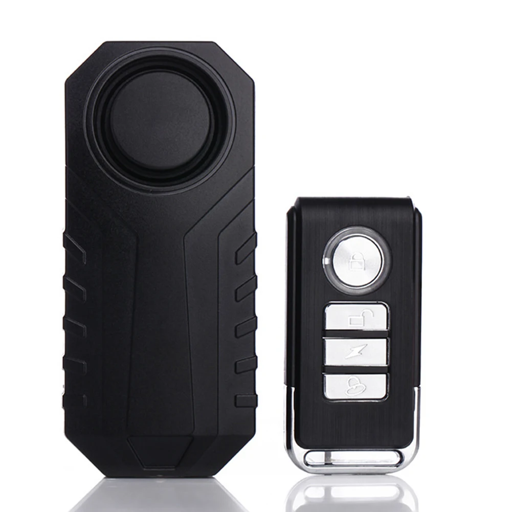 Wireless Security Universal Bell Window Bike Lock Vibration Alarm Horn Remote Control Door Easy Installation Intelligent | Спорт и