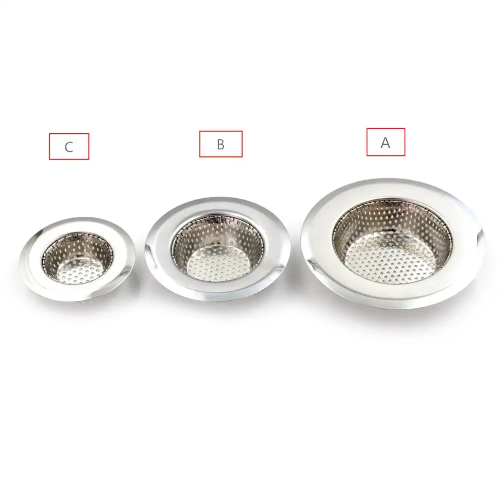 Stainless Steel Round Sink Strainer Shower Floor Drain Bathroom Stainless Steel Round Sink Strainer