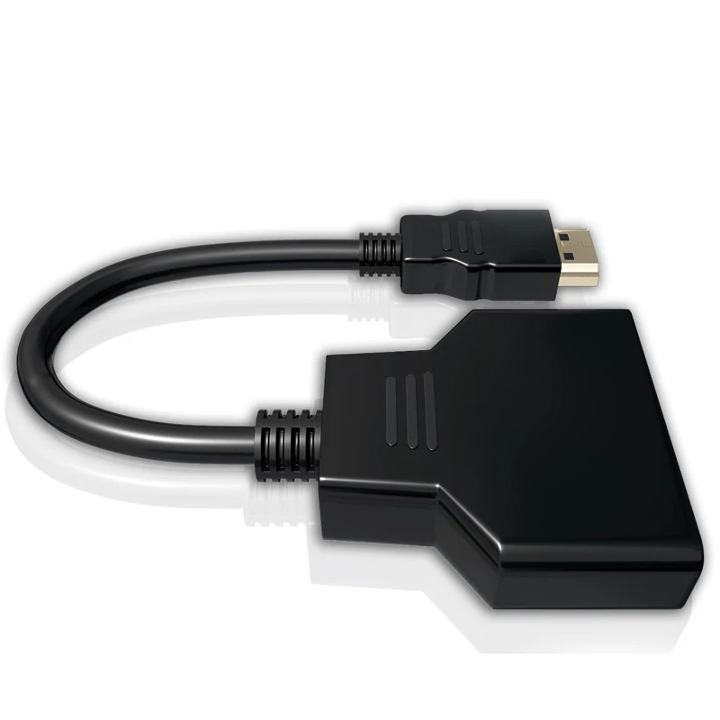Разветвитель кабеля 4K HDMI 2 0 адаптер преобразователь 1 в выхода штекер UHD|Кабели HDMI|