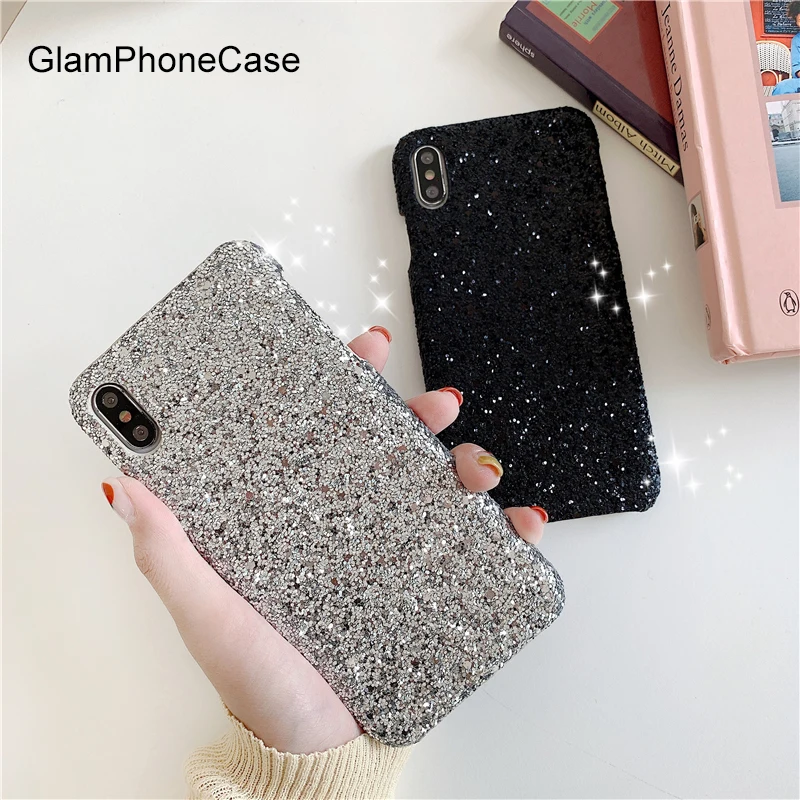 GlamPhoneCase Blingbling блестящий чехол для телефона iPhone X XS Max XR Жесткий Чехол 7 8 6 6s Plus |