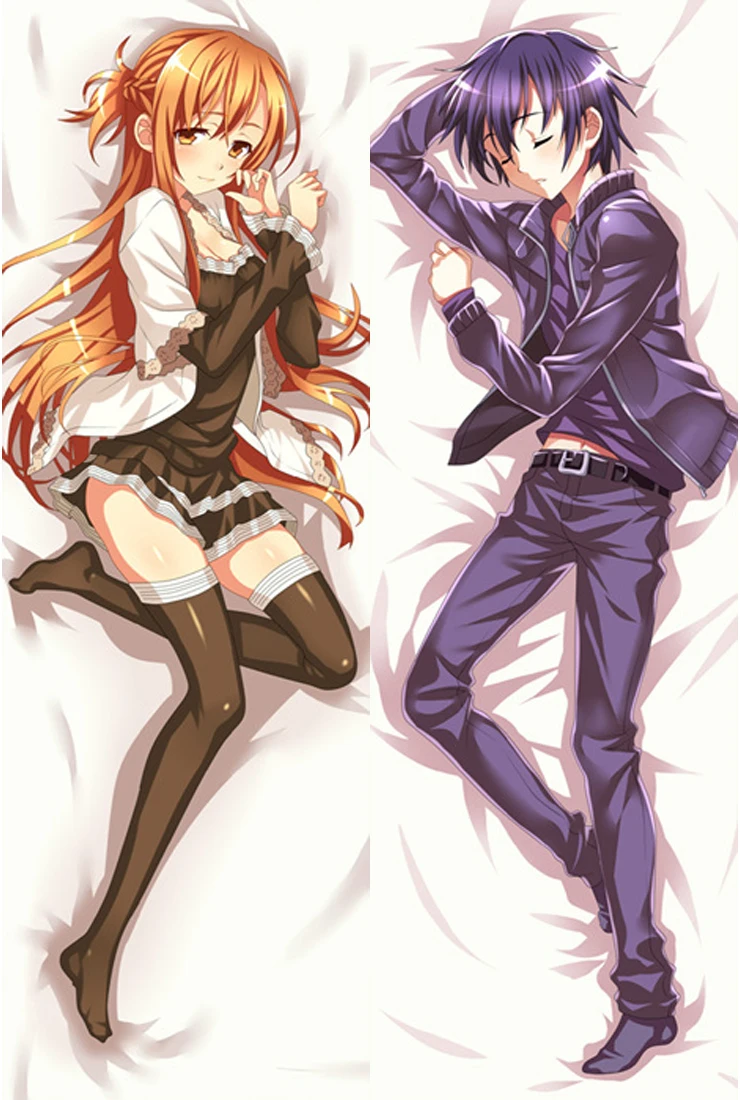 Аниме Dakimakura тело меч искусство онлайн 150x50 см 100x35 см наволочка манга 1