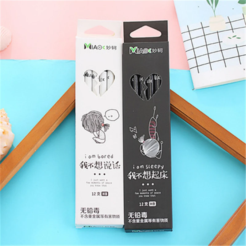 

DL I don't want to grow up a series of HB pencils with 12 pieces of Korean creative lead free pencil