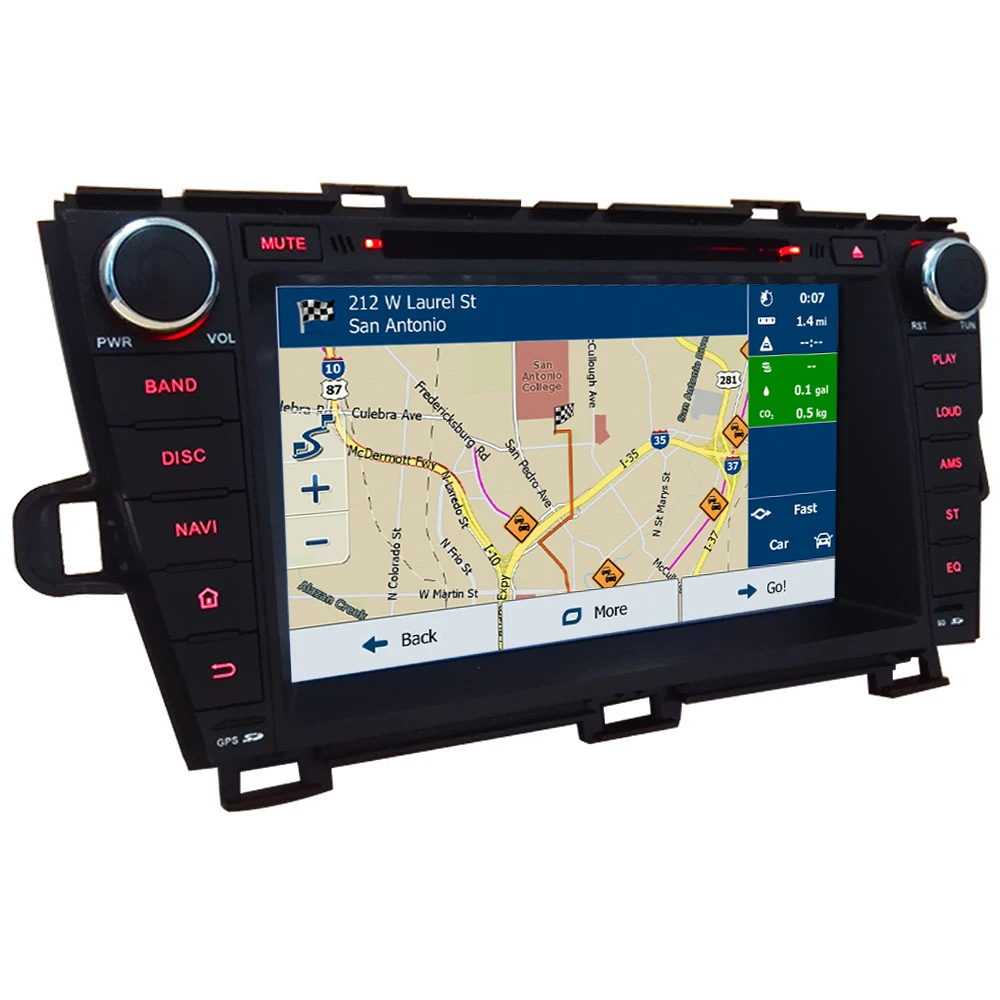 Discount KLYDE 8" 4G WIFI Android 8.0 Octa Core PX5 4GB RAM 32GB ROM Car DVD Player Radio GPS Navigation For Toyota Prius LHD 2009-2015 3