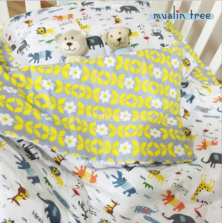 3cps/комплект, детское Хлопковое одеяло, мягкие одеяла, милое одеяло, Комплект постельного белья, включает наволочку, простынь, одеяло в полоску и со звездами - Цвет: NO4