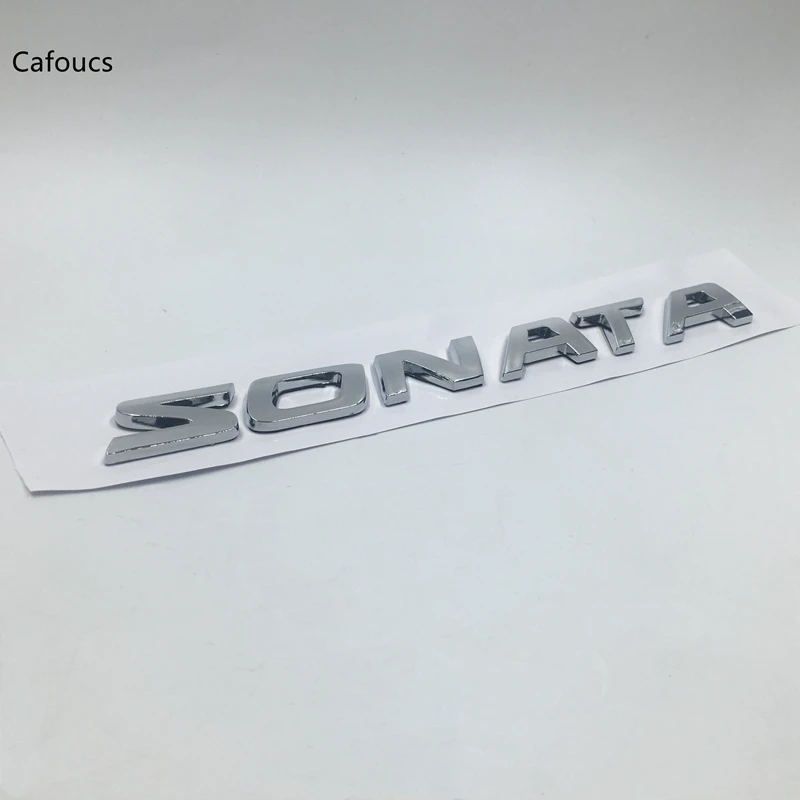 Для Hyundai Sonata хромированные буквы эмблема значки задние сапоги багажник авто