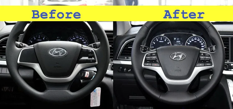 Sistema de Panel de piloto automático de Control de crucero de botón de volante multifunción para Elantra 1.6L soporte de caracteres de marcado láser Pet