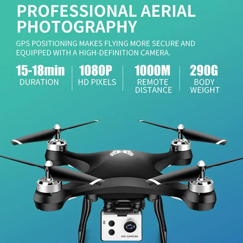 

Dual GPS Positioning Drone 5G WIFI transmission FPV RC Quadcopter With 720P HD Camera 1000m Remote distance RC Drone Quadcopter