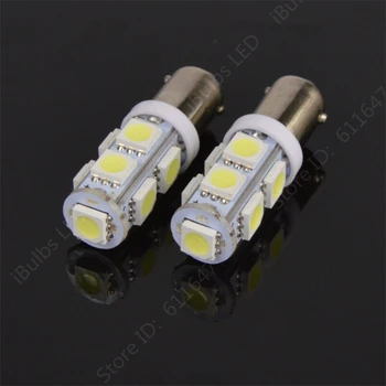 

100pcs Hotsale BA9S 434 T4W 9 LED 5050 SMD H6W Car Auto Interior Reading Lights Dome Lamp DC 12V