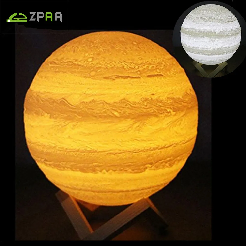 

Jupiter Lamp 3D Printing Baby Night Light Dimmable 2/16 Colors Touch/Remote Control PLA Material USB Rechargeable Home Decor