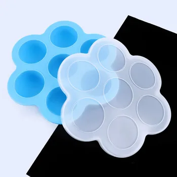 

Multifunction Safety Silicone Baby Infant Flower Lattice Food Container Fruit Breastmilk Food Storage Box Freezer Tray Feeding