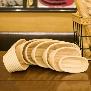 

European Style Bread Fermented Baskets Food Rattan Storage Case Home Desktop Fruit Vegetable Organizer