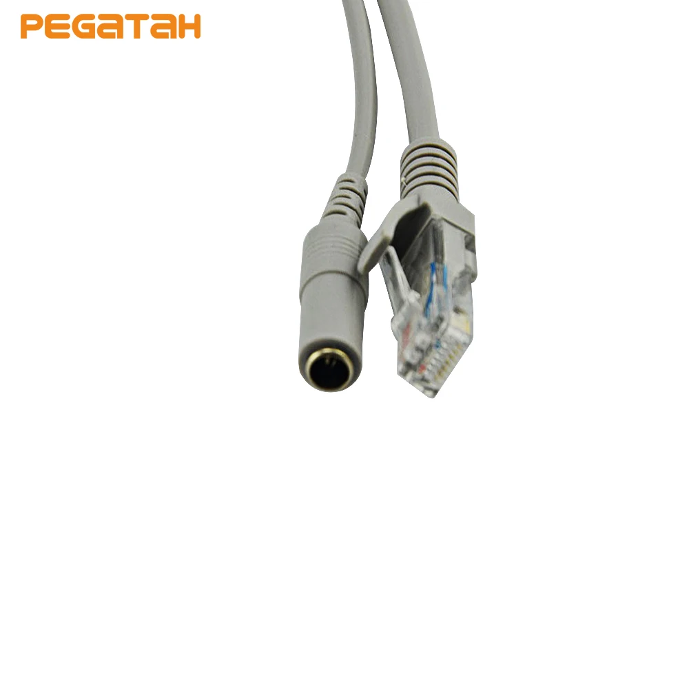CCTV RJ45 сети Ethernet и DC Мощность 2 в 1 кабель Мощность питания и расширения сети Lan кабель дополнительно 5/10/15/20/30 m для IP Камера