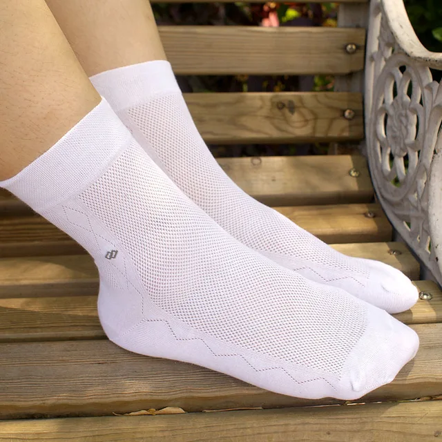NEW Cotton Summer Men Thin Style Mesh Casual Short Socks Size 39 44 in