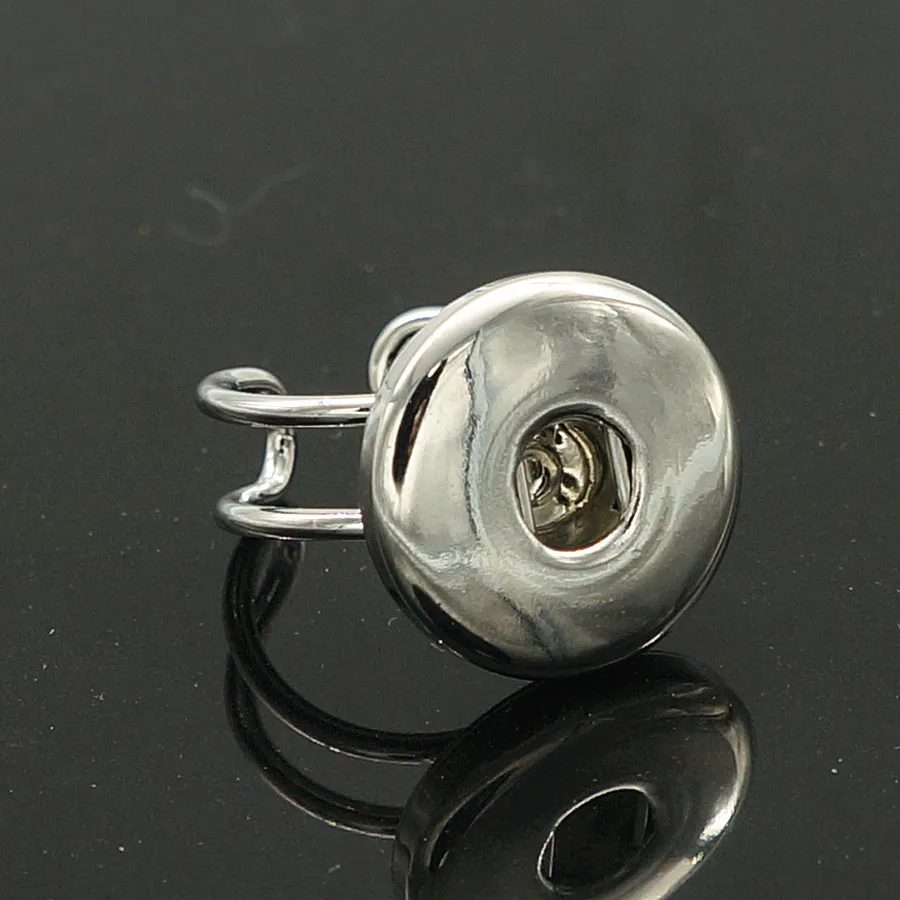 

Fashion Elastic metal snap rings fit 18MM snap buttons jewelry JZ0009