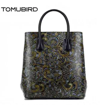 

2020 New superior cowhide leather Classic Designer Hand embossing top Leather Tote women Handbags genuine leather bag