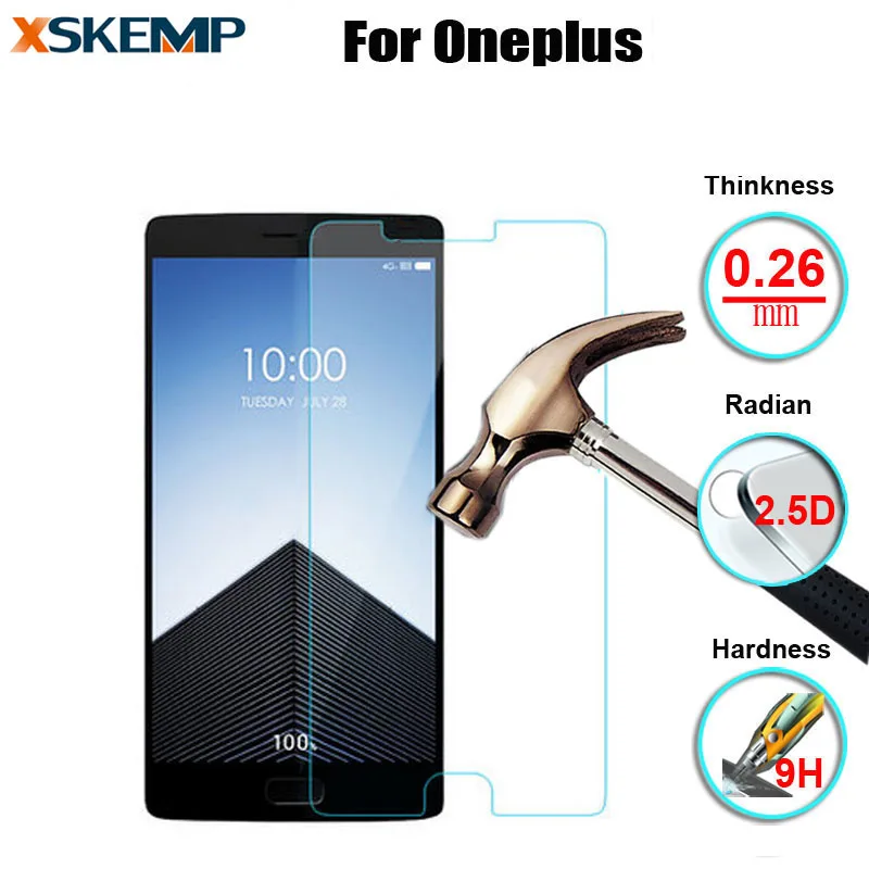 Противоударное закаленное стекло с защитой от царапин для Oneplus 1 2 One Two 3 X