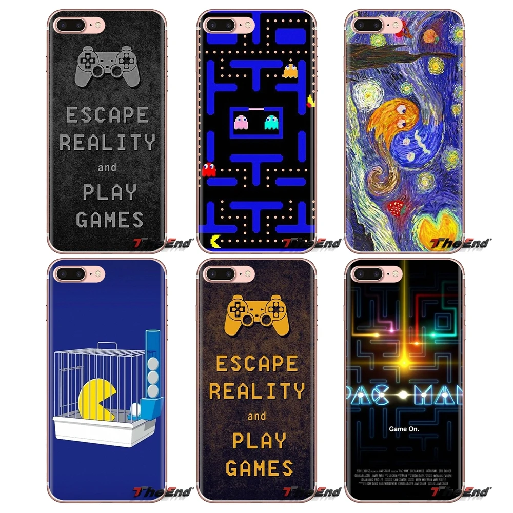 Игровой аркад Pac-man PACMAN Art для Samsung Galaxy S3 S4 S5 Mini S6 S7 Edge S8 S9 S10 Plus Note 3 4 5 8 9 силиконовый