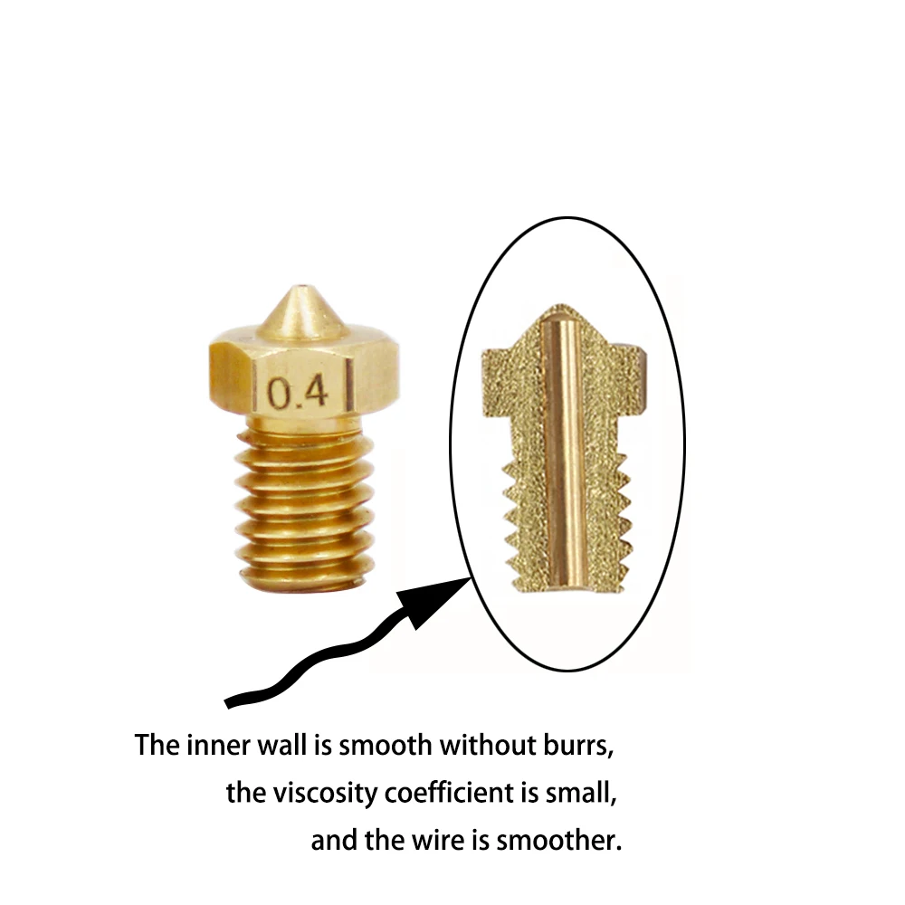 3d طابعة أجزاء Hotend الطارد E 3d V6 j رئيس فوهة نحاسية ل 1.75 ملليمتر 3.0 ملليمتر المورد ABS/PLA خيوط حار المبيعات